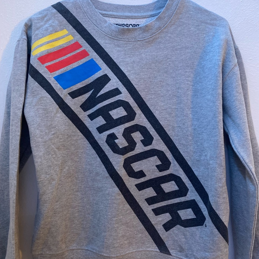 Nascar Grey CrewNeck